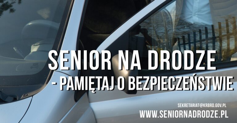 Senior na drodze pamiętaj o bezpieczeństwie