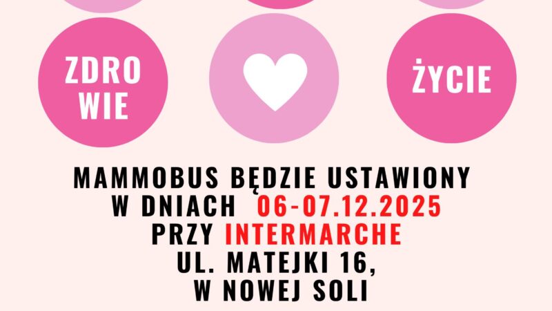 Mammobus po raz kolejny zawita do naszego miasta!